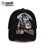 Casquette américaine Samcro   Article: Casquette Snapback Genre: Unisexe Type de motif: Lettre Style: Vintage Matière: Coton Réglage: par boucle Taille de la casquette : 53-62 cm de circonférence  ✔ Les frais de port sont offerts pour la France métropolitaine  ✔ Article expédié sous 24 heures, réception sous 2 à 3 jours