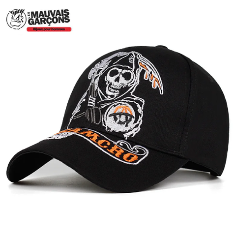 Casquette américaine Samcro   Article: Casquette Snapback Genre: Unisexe Type de motif: Lettre Style: Vintage Matière: Coton Réglage: par boucle Taille de la casquette : 53-62 cm de circonférence  ✔ Les frais de port sont offerts pour la France métropolitaine  ✔ Article expédié sous 24 heures, réception sous 2 à 3 jours