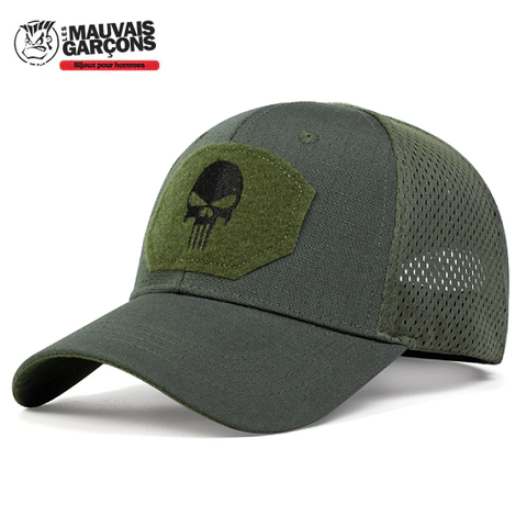 Casquette américaine Skull   Article: Casquette Snapback Genre: Unisexe Type de motif: Lettre Style: Vintage Matière: Coton Réglage: par boucle Taille de la casquette : 53-62 cm de circonférence  ✔ Les frais de port sont offerts pour la France métropolitaine  ✔ Article expédié sous 24 heures, réception sous 2 à 3 jours